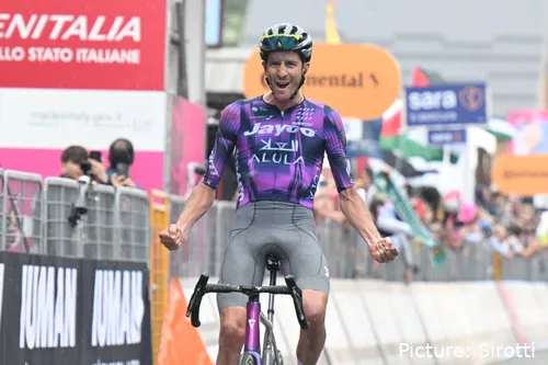 Harper was the winner of this year's queen stage at the Giro d'Italia atop Sestrière. @Sirotti