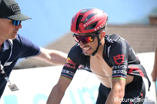 Julian Alaphilippe was closest to a victory so far in 2025