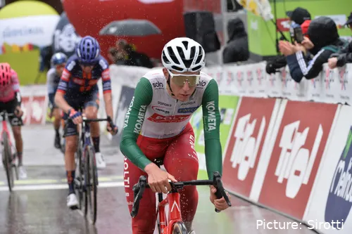 Piganzoli bei der diesjährigen Tour of the Alps neben Romain Bardet