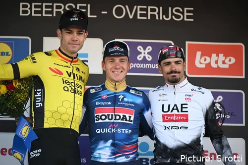 van Aert, Evenepoel, Morgado