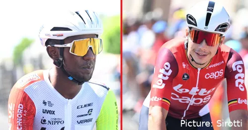 Biniam Girmay und Arnaud de Lie, im Rampenlicht der Lotto-Intermarché-Fusion