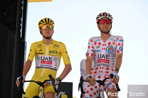 Tadej Pogacar und Tim Wellens