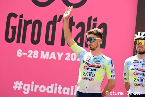 Petilli in Aktion beim Giro d'Italia