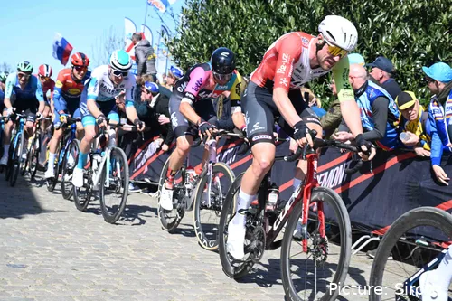 Laurenz Rex am Oude Kwaremont bei der Tour of Flanders 2025