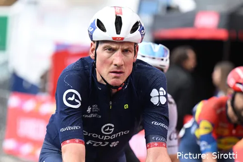 Küng im Trikot von Groupama - FDJ