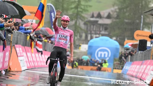 Tadej Pogacar heeft 5 etappes gewonnen in de Giro d'Italia