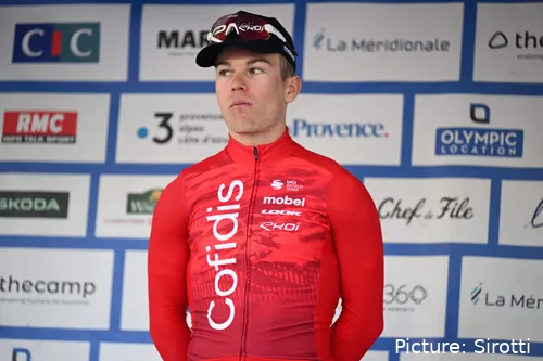 Axel Zingle op het podium