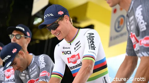 Mathieu van der Poel in de Tour de France 2024. @Sirotti