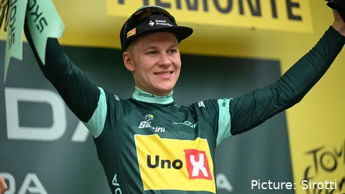 Jonas Abrahamsen droeg de groene trui in de Tour de France