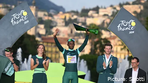 Girmay wint het puntenklassement in de Tour de France van 2024.