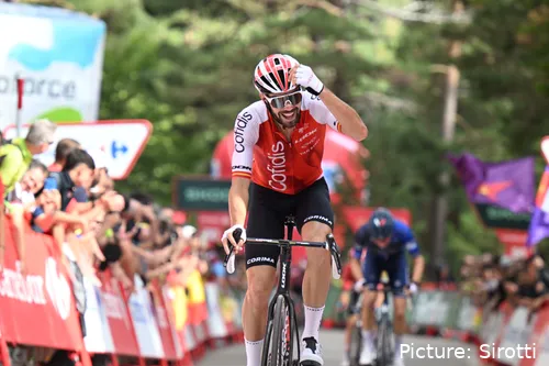 Herrada heeft drie etappes in La Vuelta gewonnen, de laatste in 2023. @Sirotti