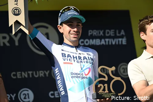 Lenny Martinez op het podium