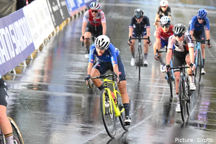 Silvia Persico en una carrera