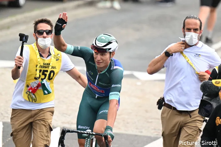 Jasper Philipsen ganó la clasificación por puntos en el Tour de Francia 2023. @Sirotti