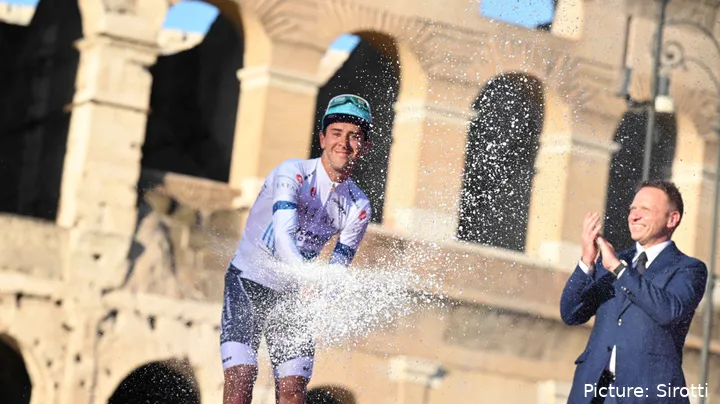 Tiberi se hizo con el maillot de mejor corredor joven en el Giro de Italia&nbsp;