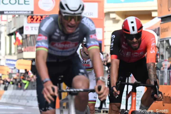 Los puntos de Filippo Ganna en la Milano–Sanremo le bastaron para liderar la tabla interna del equipo en 2025. @Sirotti