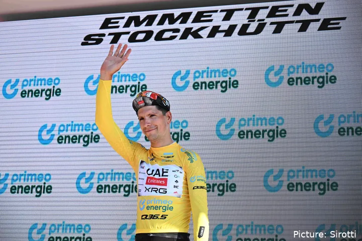 Joao Almeida, ganador de la Vuelta a Suiza 2025.