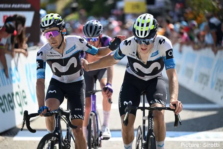 Will Barta y Pablo Castrillo, cruzando juntos la línea de meta