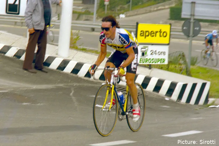 Robert Millar, en la parte final de su carrera ciclista.&nbsp;