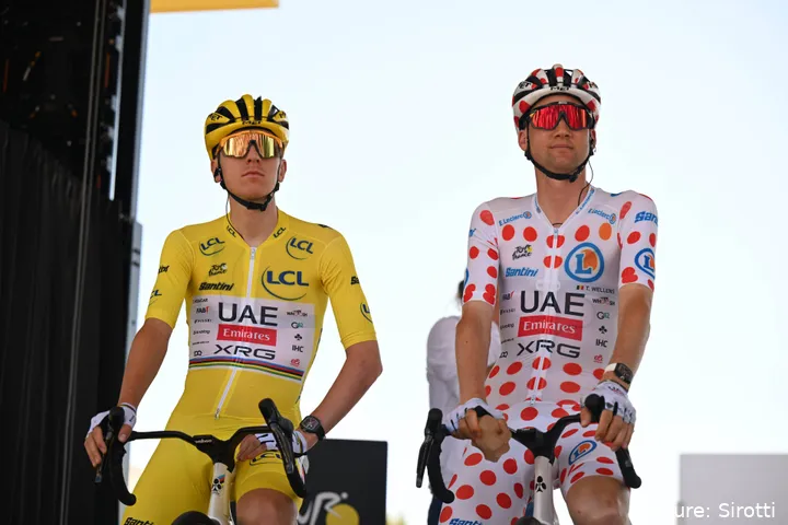 Pogacar y Wellens, en el Tour de Francia 2025