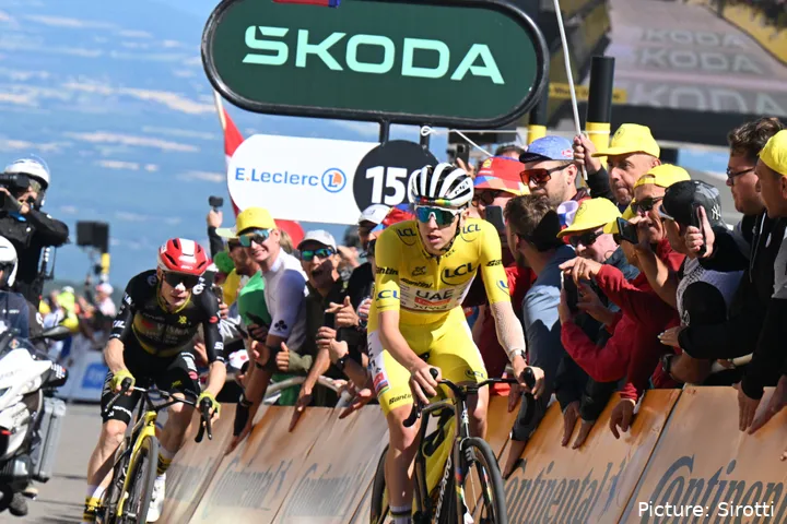 Pogacar y Vingegaard quedaron en "tablas" en el Mont Ventoux