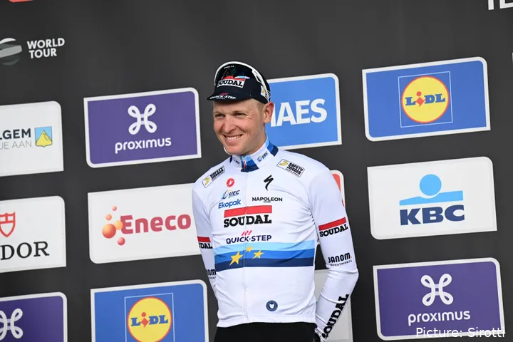 Tim Merlier era uno de los grandes favoritos para hacerse con la victoria en el Campeonato de Flandes 2025