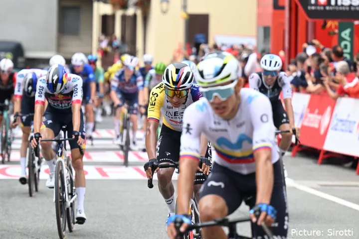 Orluis Aular, rozando la victoria en La Vuelta.&nbsp;