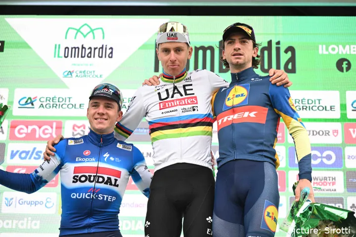 Tadej Pogacar buscará ganar Il Lombardia por quinto año consecutivo