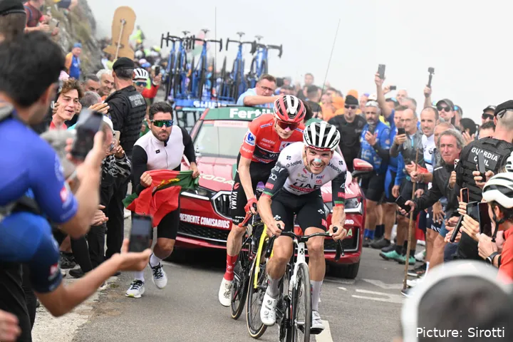 Joao Almeida y Jonas Vingegaard no se atacaron en El Morredero