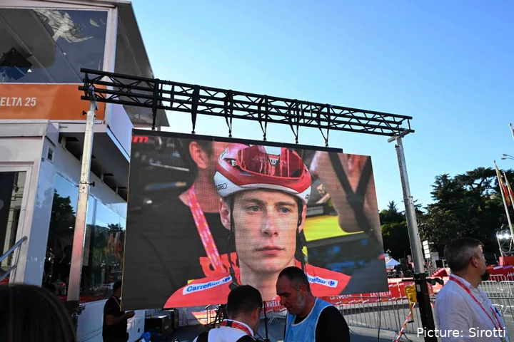 Jonas Vingegaard, en la pasada Vuelta a España 2025