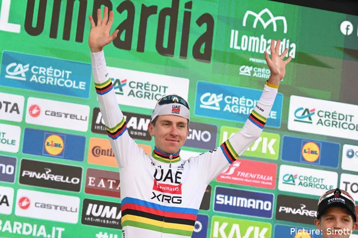 Tadej Pogacar ha completado en 2025 el mejor año de su carrera