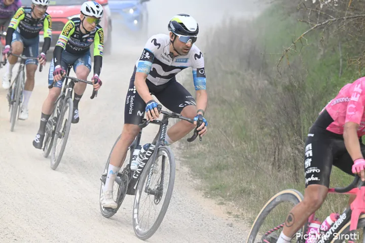 Davide Cimolai,&nbsp; en su último año profesional con Movistar Team.