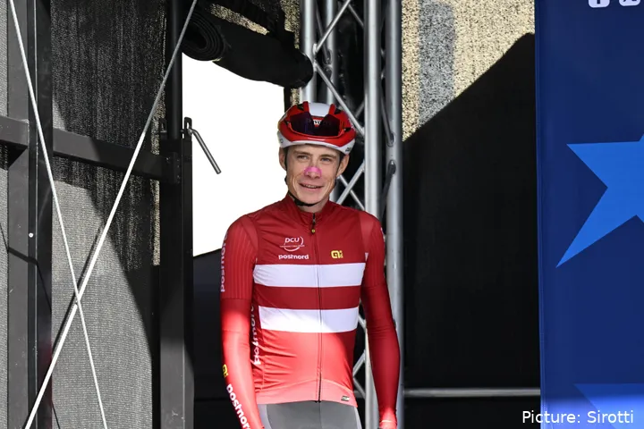 Jonas Vingegaard debutó en el Campeonato de Europa en 2025