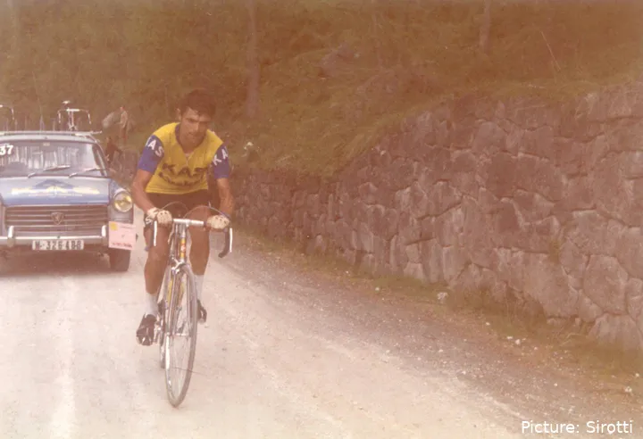 José Manuel Fuente, uno de los mejores escaladores de los setenta.