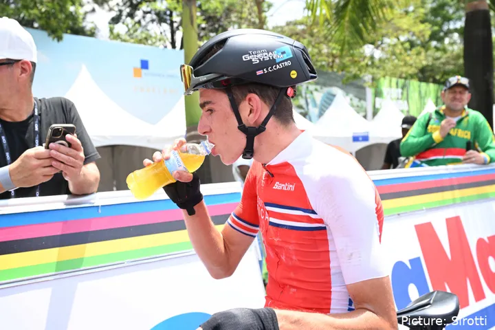 Sebastian Castro, ciclista del Movistar Team Academy a partir de 2026, en Kigali&nbsp;