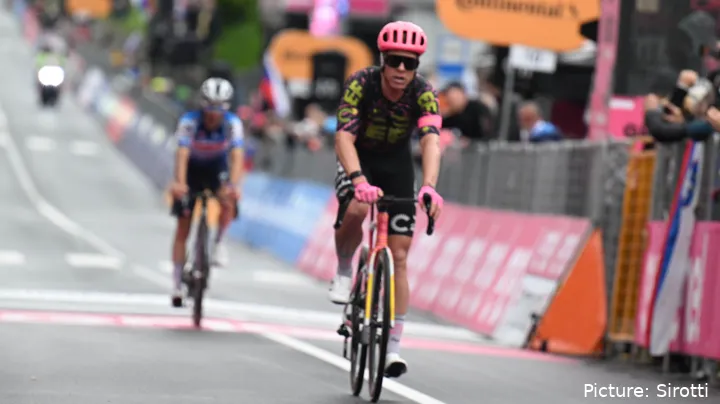 Michael Valgren, con el maillot del EF Education-EasyPost