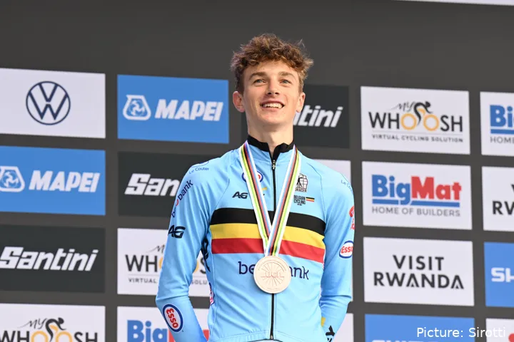 Kerckhove fue plata contrarreloj en el Europeo de ciclismo 2026