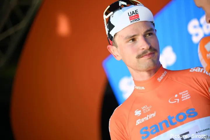 Jay Vine, tras la segunda etapa del Tour Down Under 2026