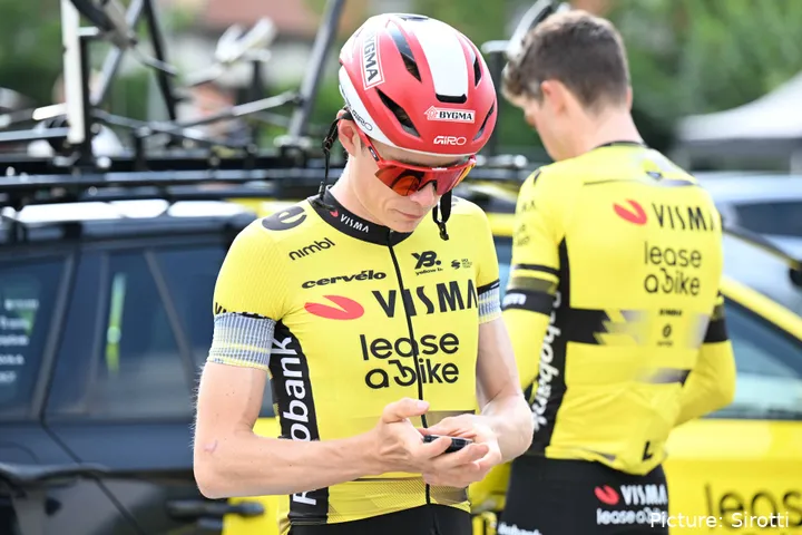 Jonas Vingegaard, en la temporada 2025 con Visma - Lease a Bike.