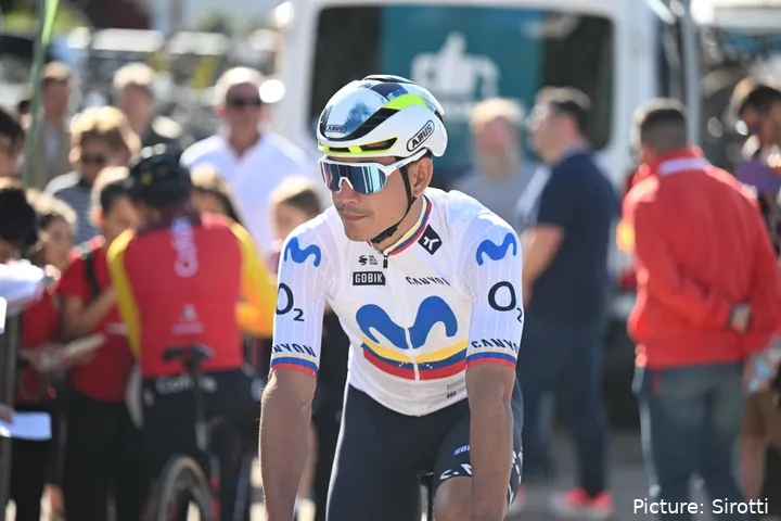 Orluis Aular, en la Vuelta a Andalucía 2026.