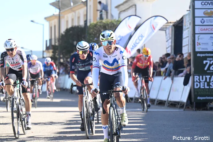 Orluis Aular, en la Vuelta a Andalucía 2026.