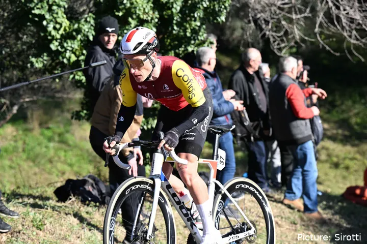 Damien Touze, en plena acción