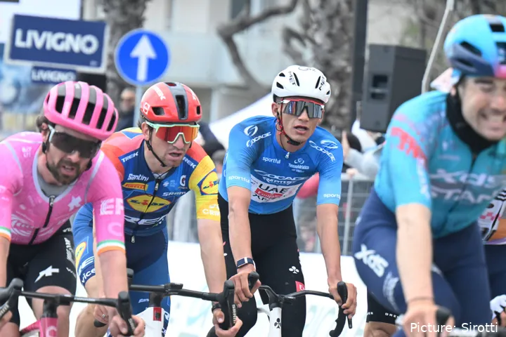 Isaac del Toro, en la Tirreno Adriático 2026