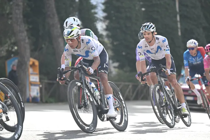 Javi Romo y Nairo Quintana, en la Tirreno Adriático 2026