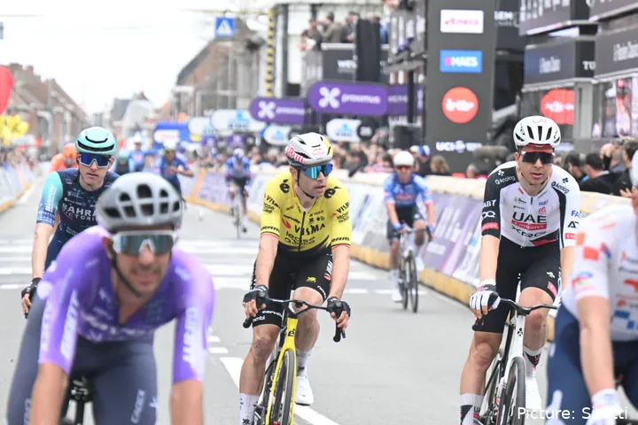 Wout van Aert, en la En los Campos de Flandes 2026.