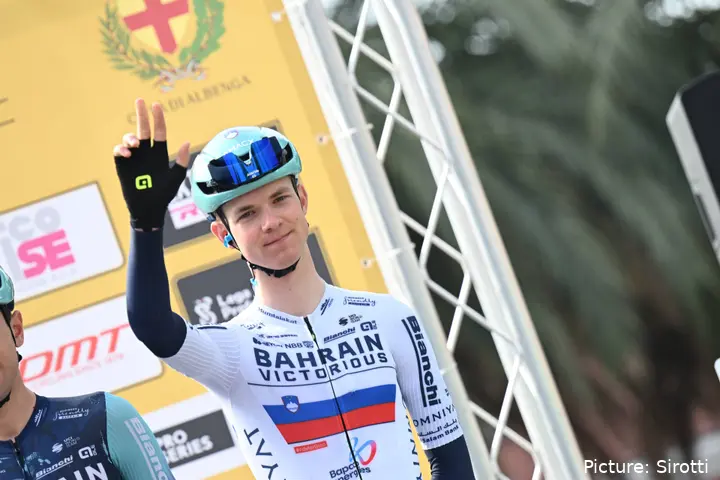 Jakub Omrzel en el Trofeo Laigueglia 2026