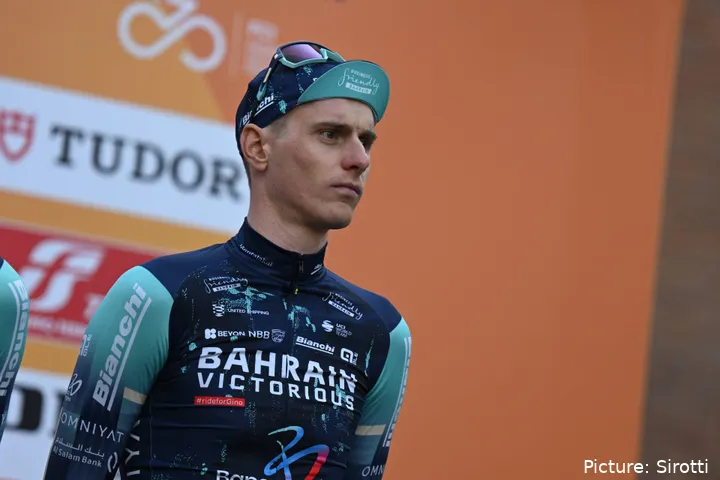 Matej Mohoric, corredor de Bahrain Victorious.