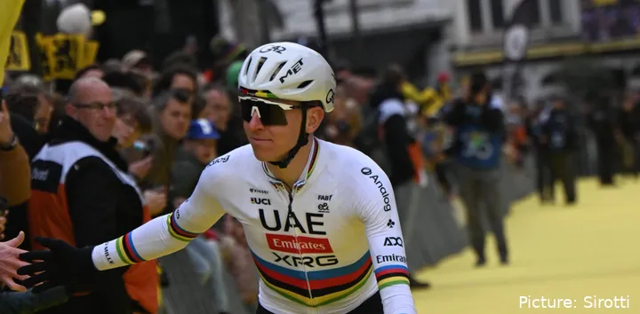 Tadej Pogacar, ciclista de UAE