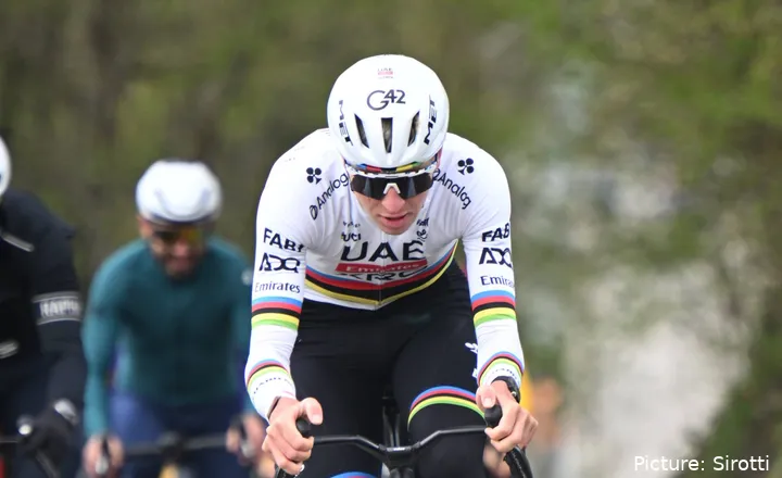 Tadej Pogacar fue protagonista de principio a fin en la París-Roubaix 2026.