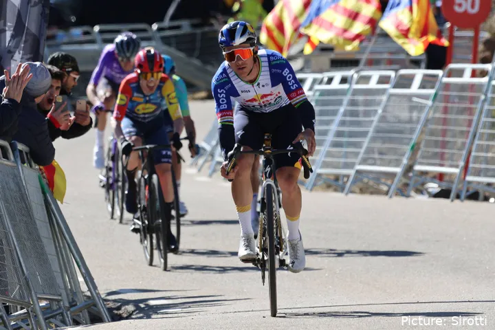 Remco Evenepoel durante la etapa 5 de la Volta a Catalunya 2026